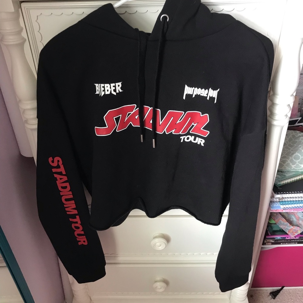 Justin Bieber Cropped your sweatshirt